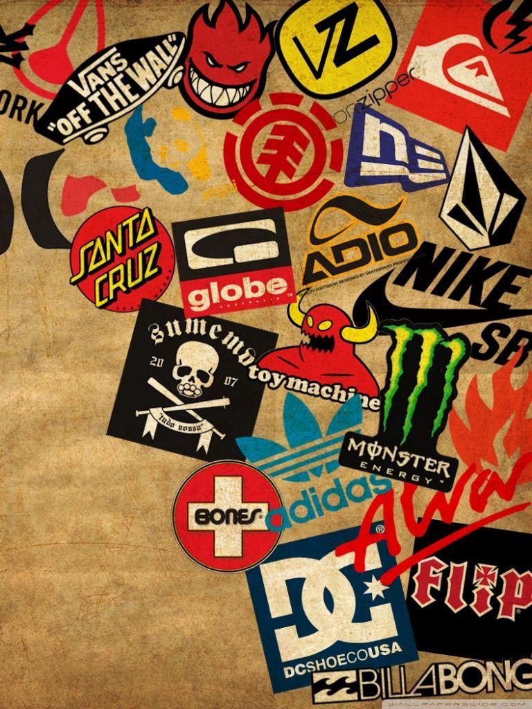 Skateboard Logos Ultra HD Desktop Background Wallpaper for: Widescreen & UltraWide Desktop & Laptop, Tablet
