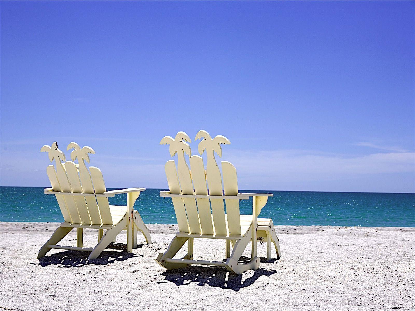 Stunning Beach Chair Background
