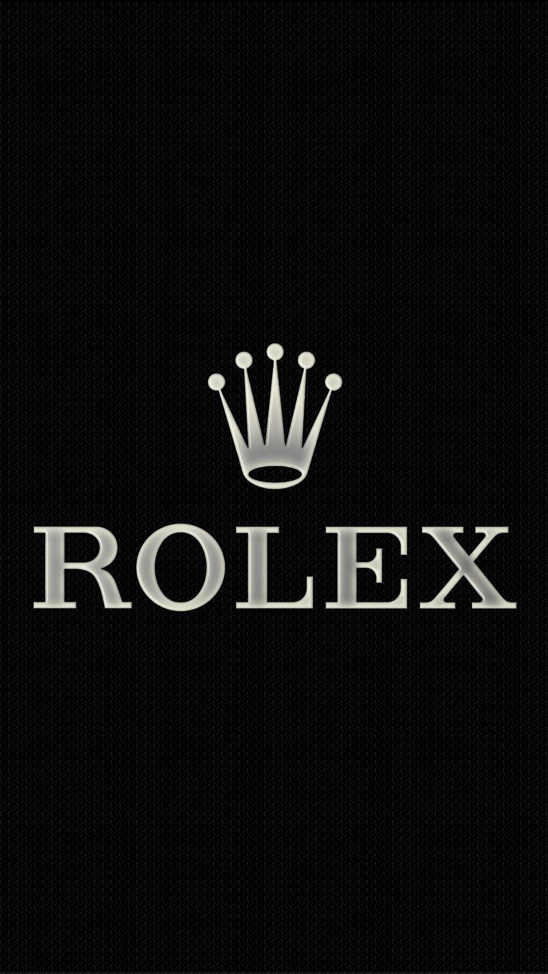 Rolex Logo Black And White Android Wallpaper free download
