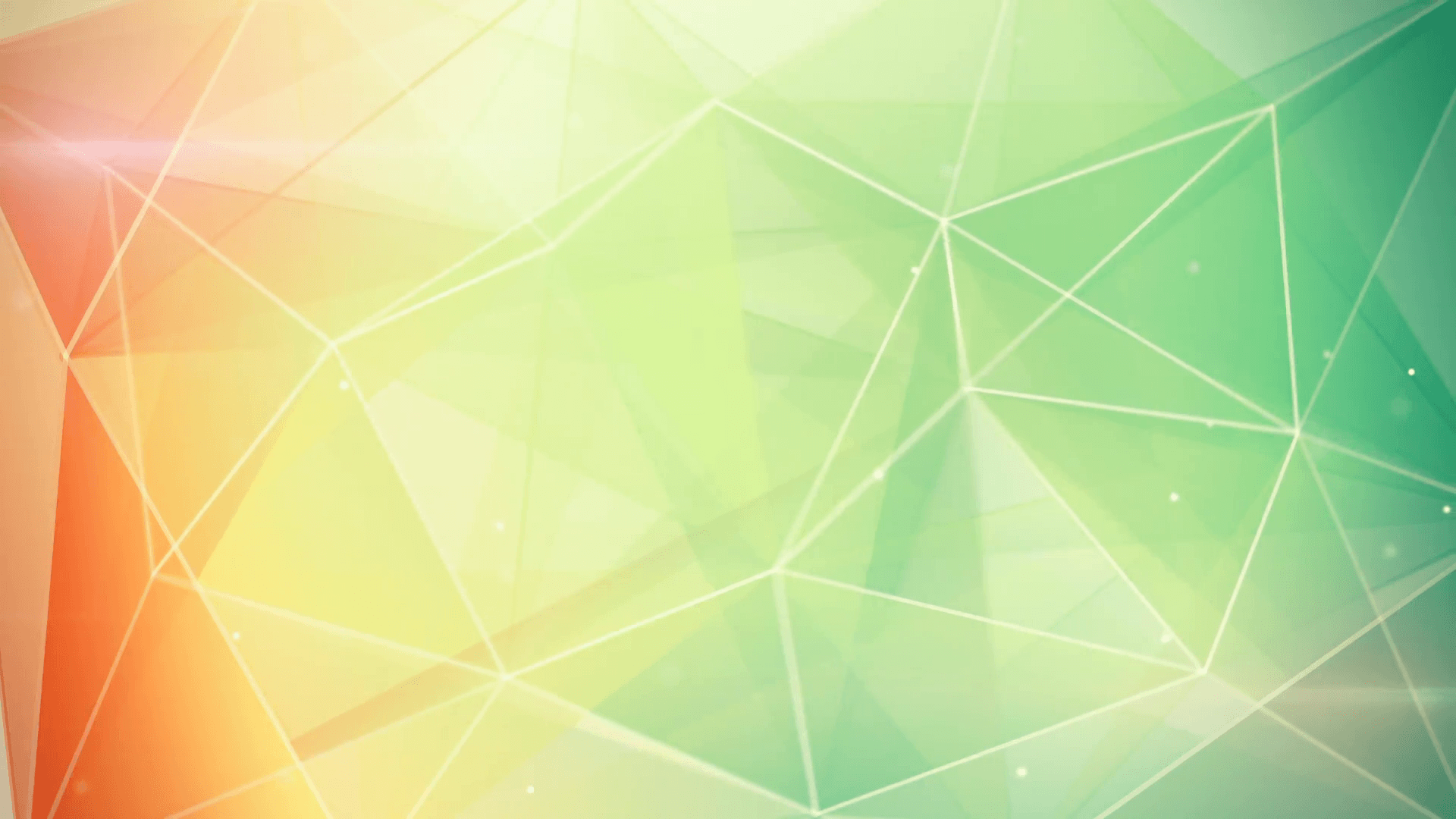 abstract triangle geometrical green orange background loop Motion