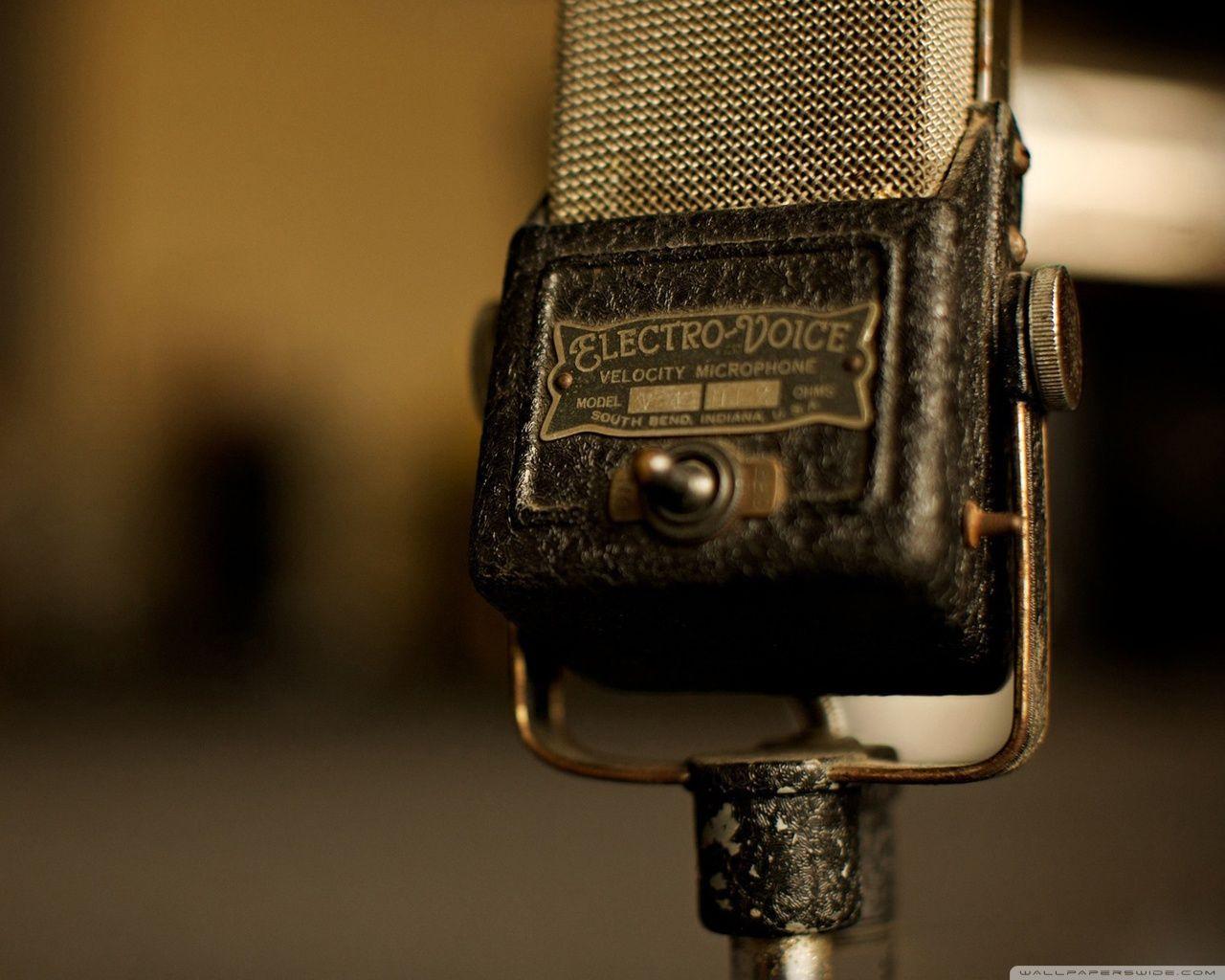 Vintage Microphon HD Wallpaper, Background Image