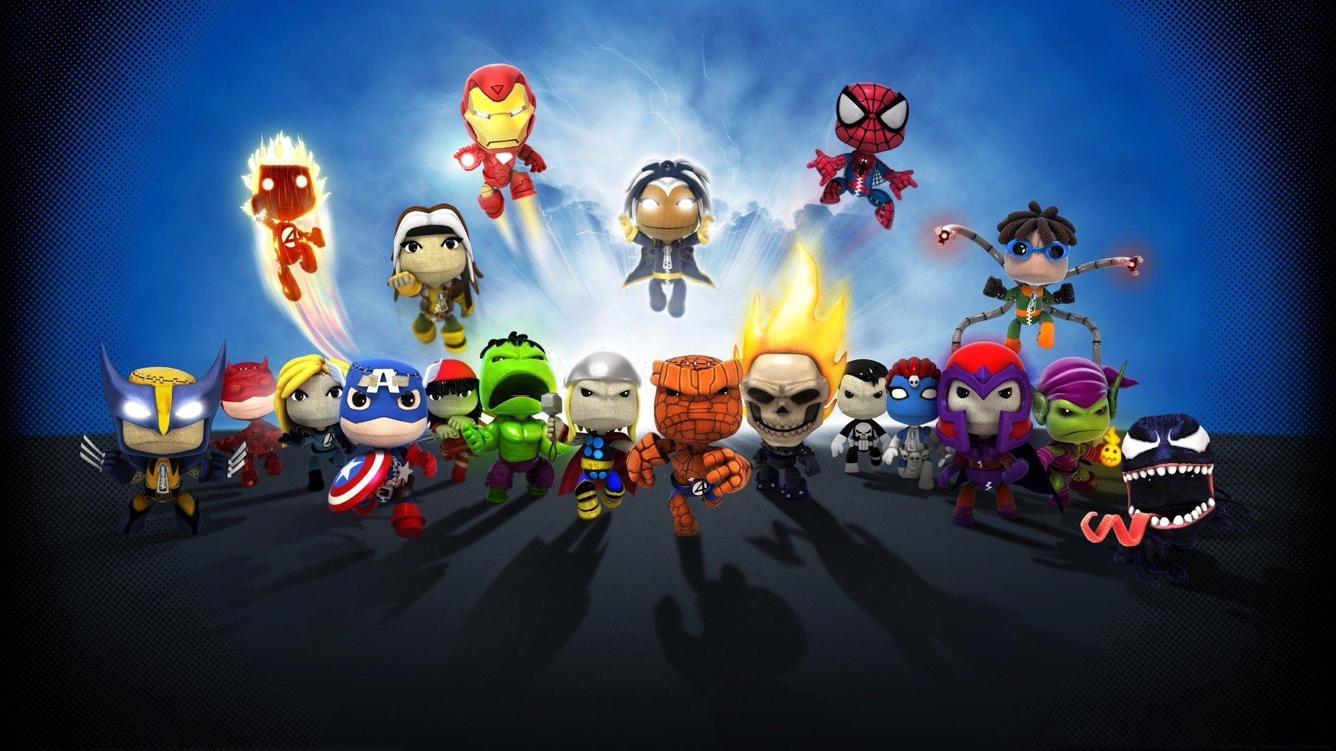 Little Big Planet Marvel desktop wallpaper. Little big planet, Superhero wallpaper hd, Punisher marvel