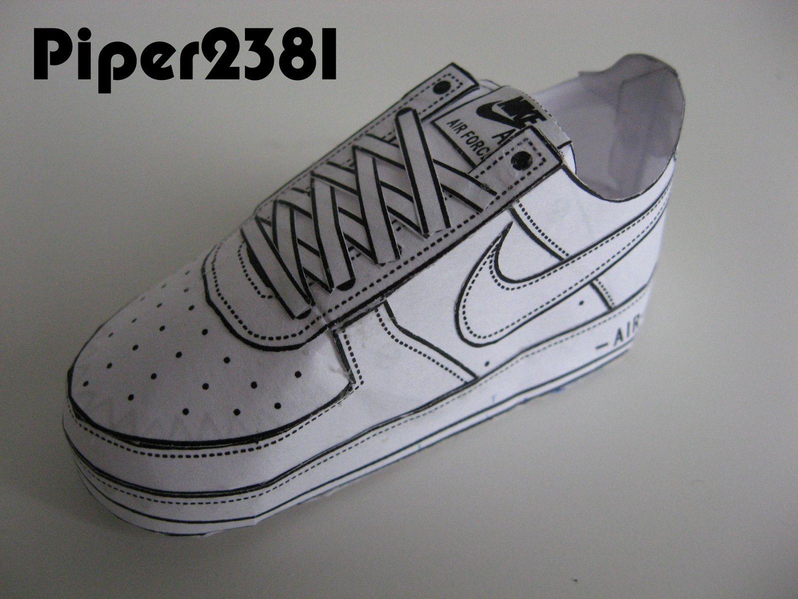 Piper2381: Nike Air Force 1 Papercraft