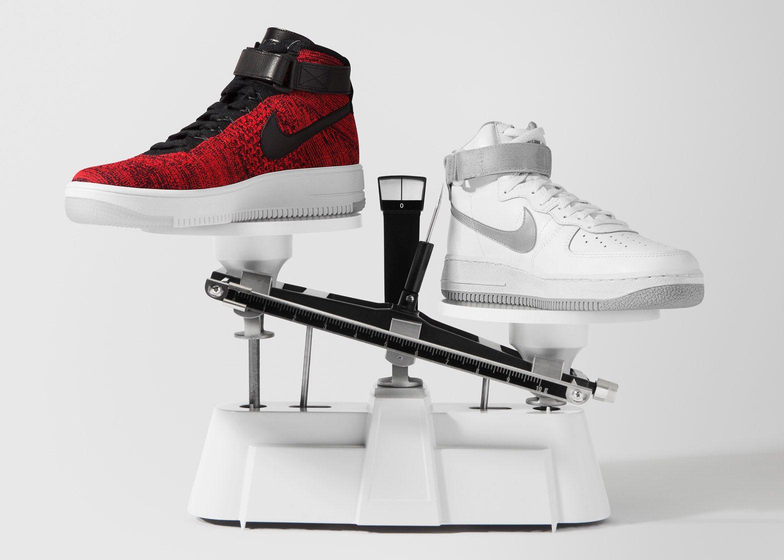 Nike applies Flyknit material to Air Force 1 trainers
