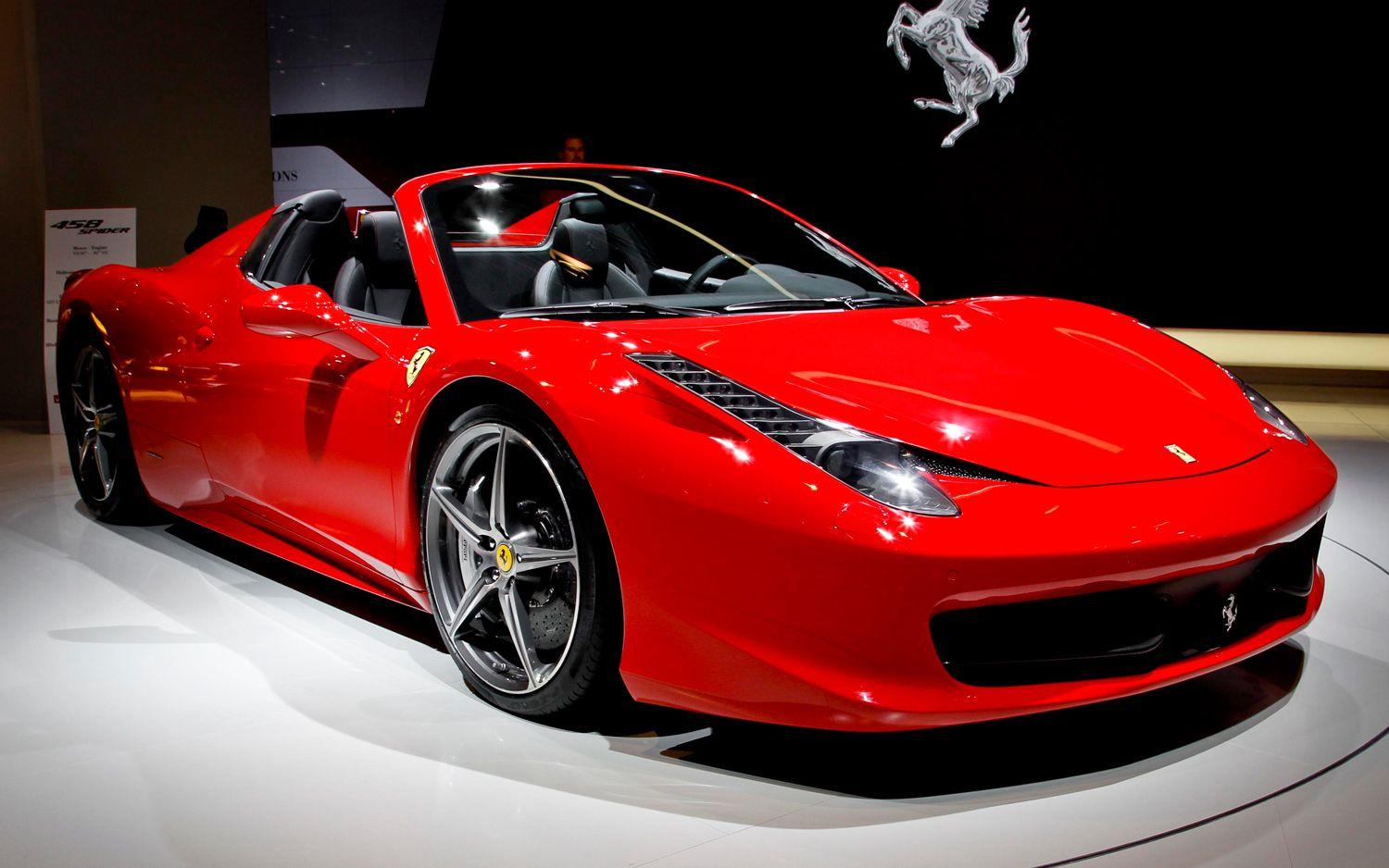 3D Red Ferrari Convertible
