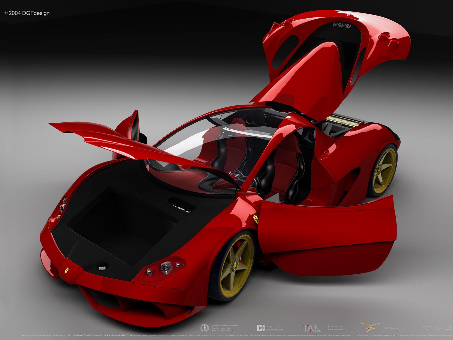 3D Ferrari Car Concept Picture