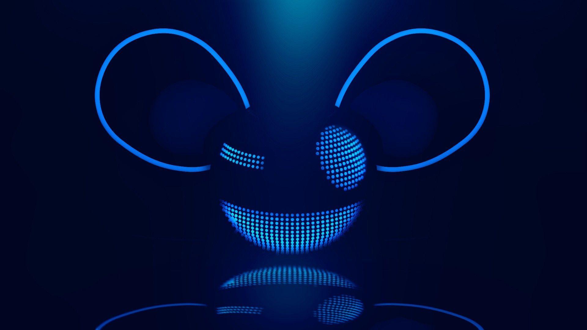 blue music deadmau5 logos DJ / 1920x1080 Wallpaper. Logos