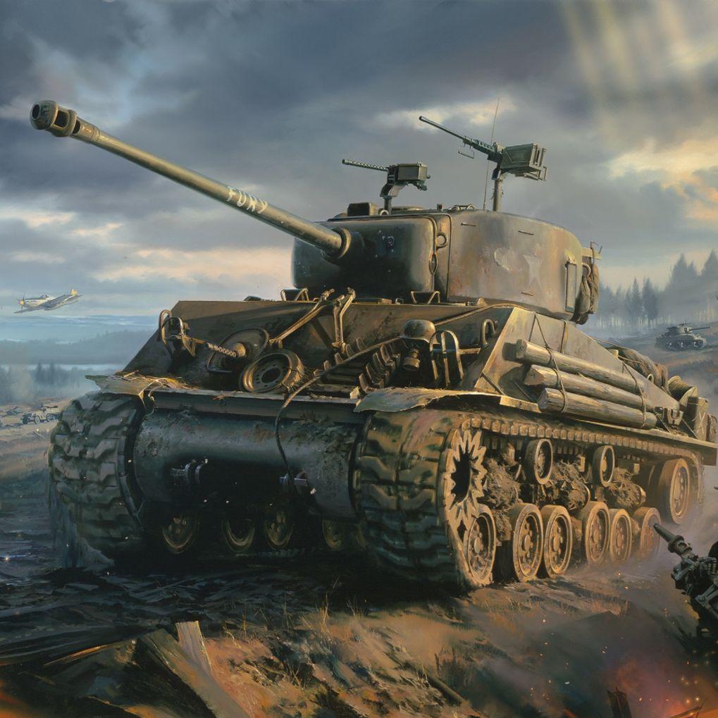 WWII Fury Sherman M4A2E8 (76) Wallpaper Engine. Download
