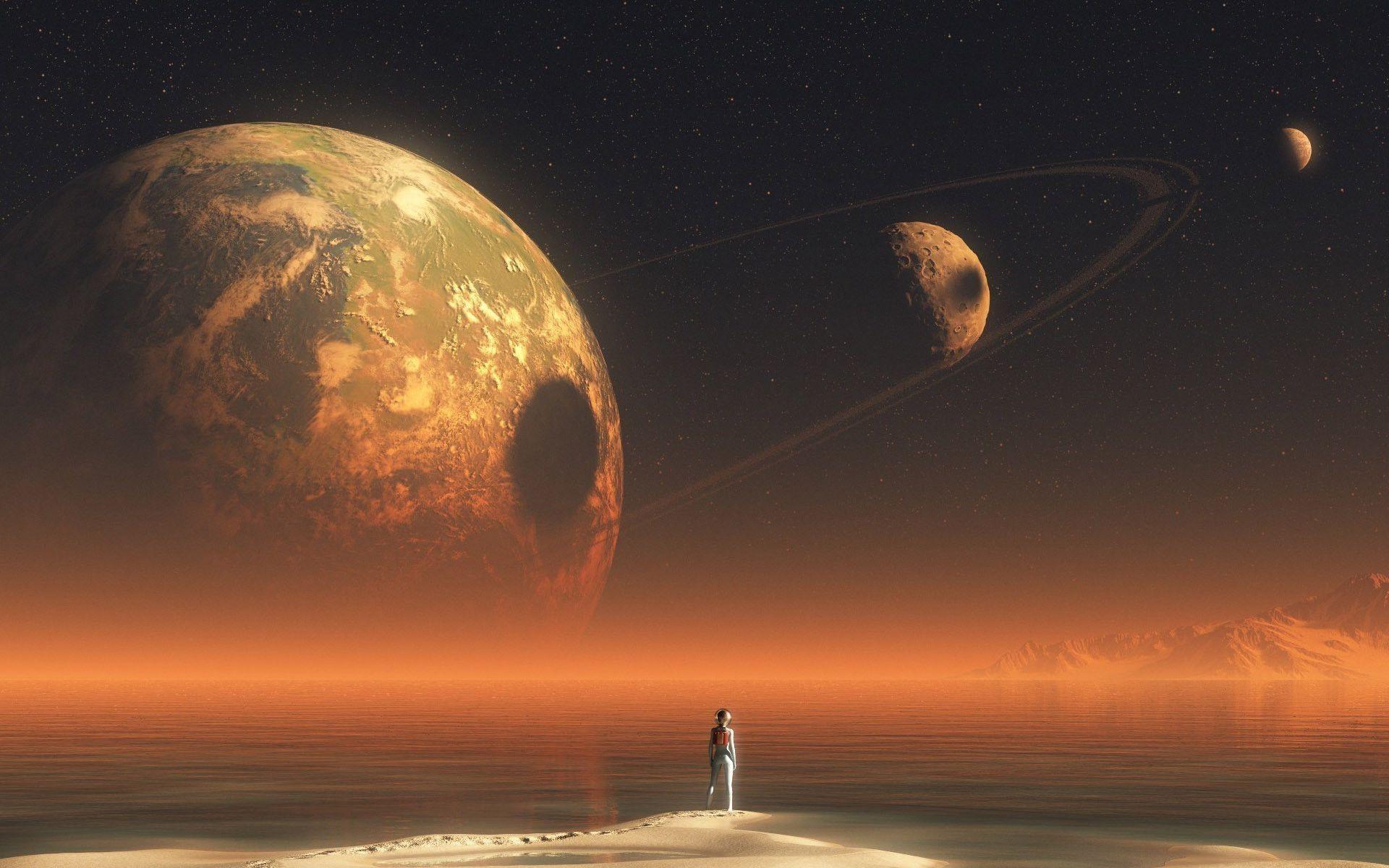 Wallpaper.wiki Alien Planet Background HD PIC WPD005945