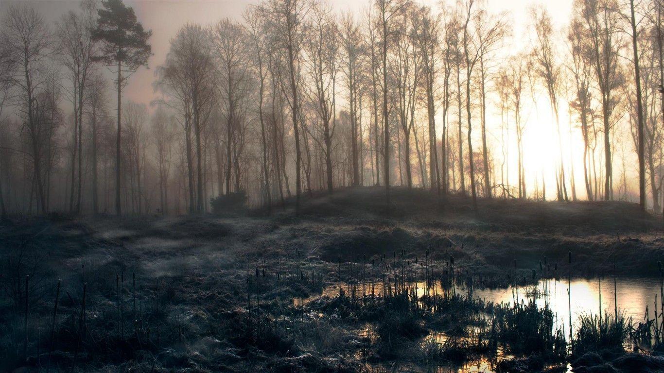 1366x768px Cool Slender Man Wallpaper