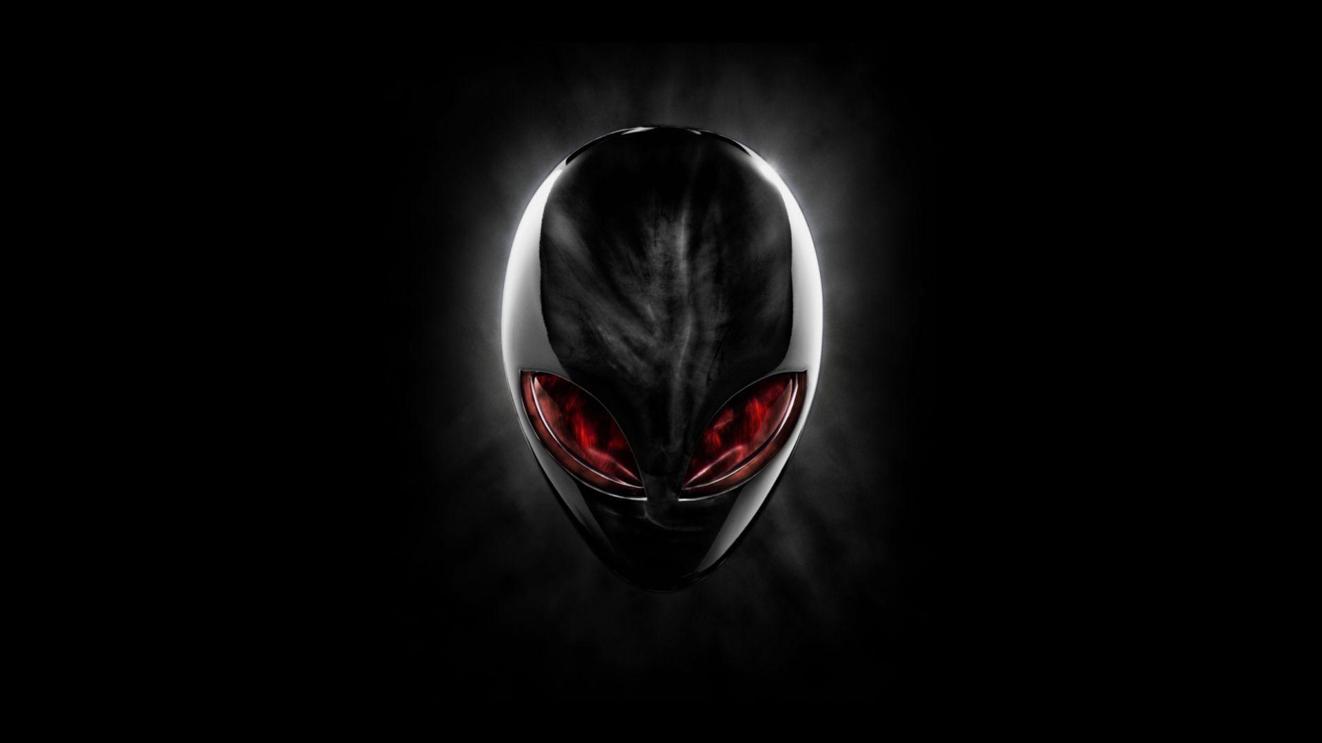 Alienware Red Eyes Logo Wallpaper
