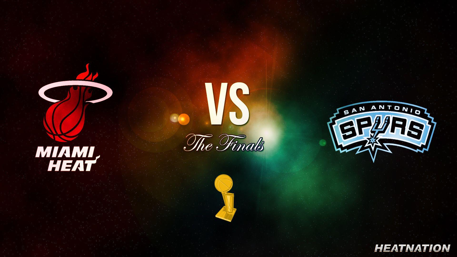 Miami Heat vs San Antonio Spurs NBA Finals Wallpaper