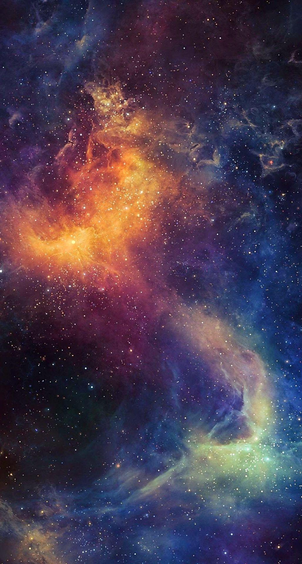 Beautiful Colored Space Nebula iPhone 6 Plus HD Wallpaper. Space iphone wallpaper, Galaxy wallpaper, Galaxy wallpaper iphone