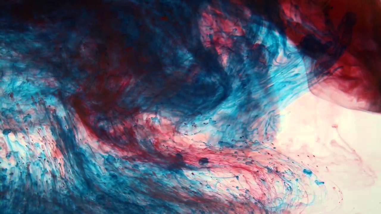 Abstract Background- red and blue ink in water