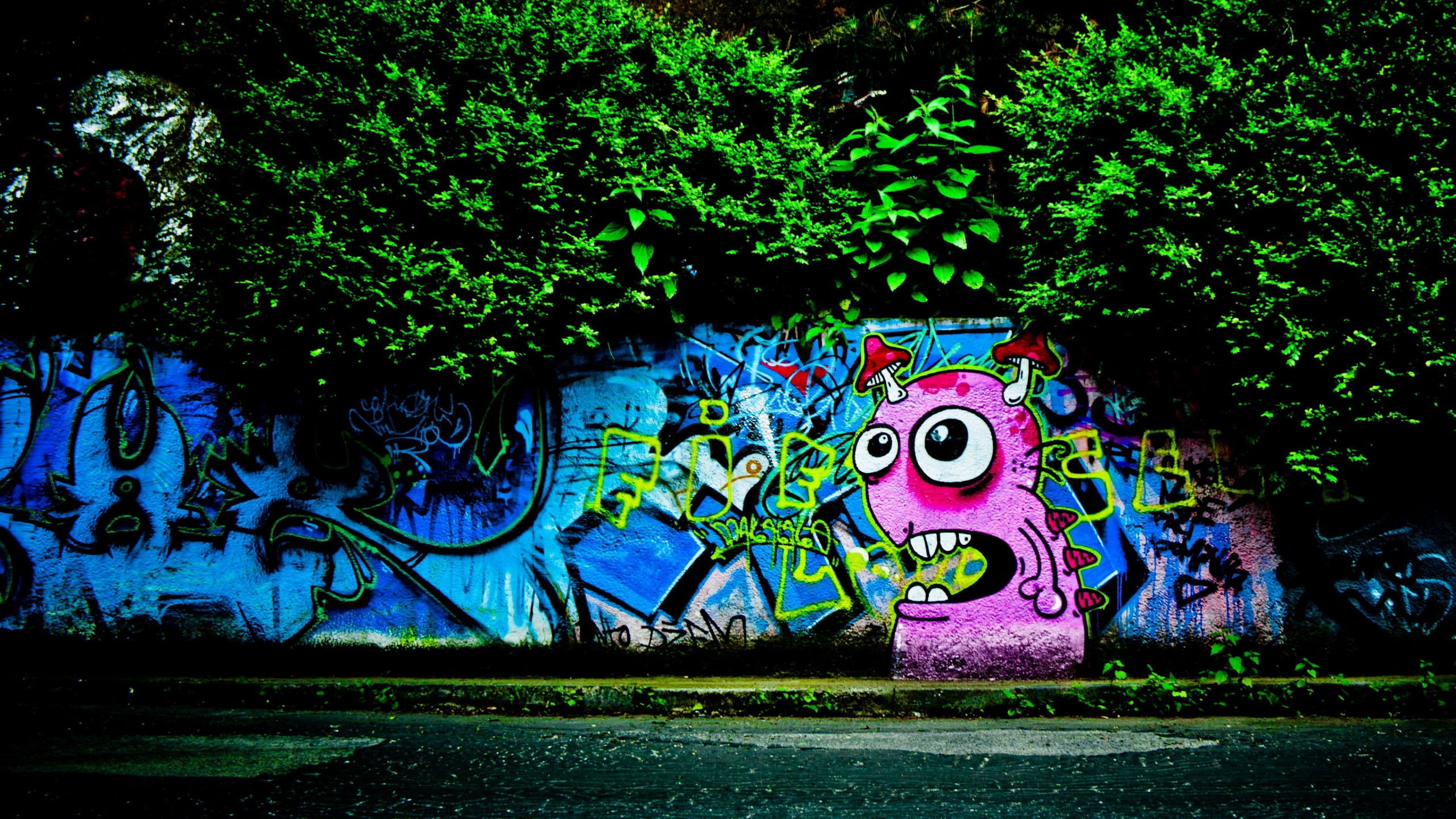 4K Ultra HD Graffiti Wallpaper HD, Desktop Background 3840x2160. Graffiti wallpaper, Crazy wallpaper, Street art