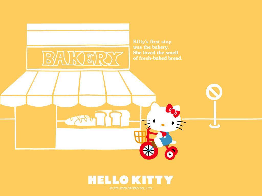 Hello Kitty Loft: Hello Kitty Bakery Wallpaper