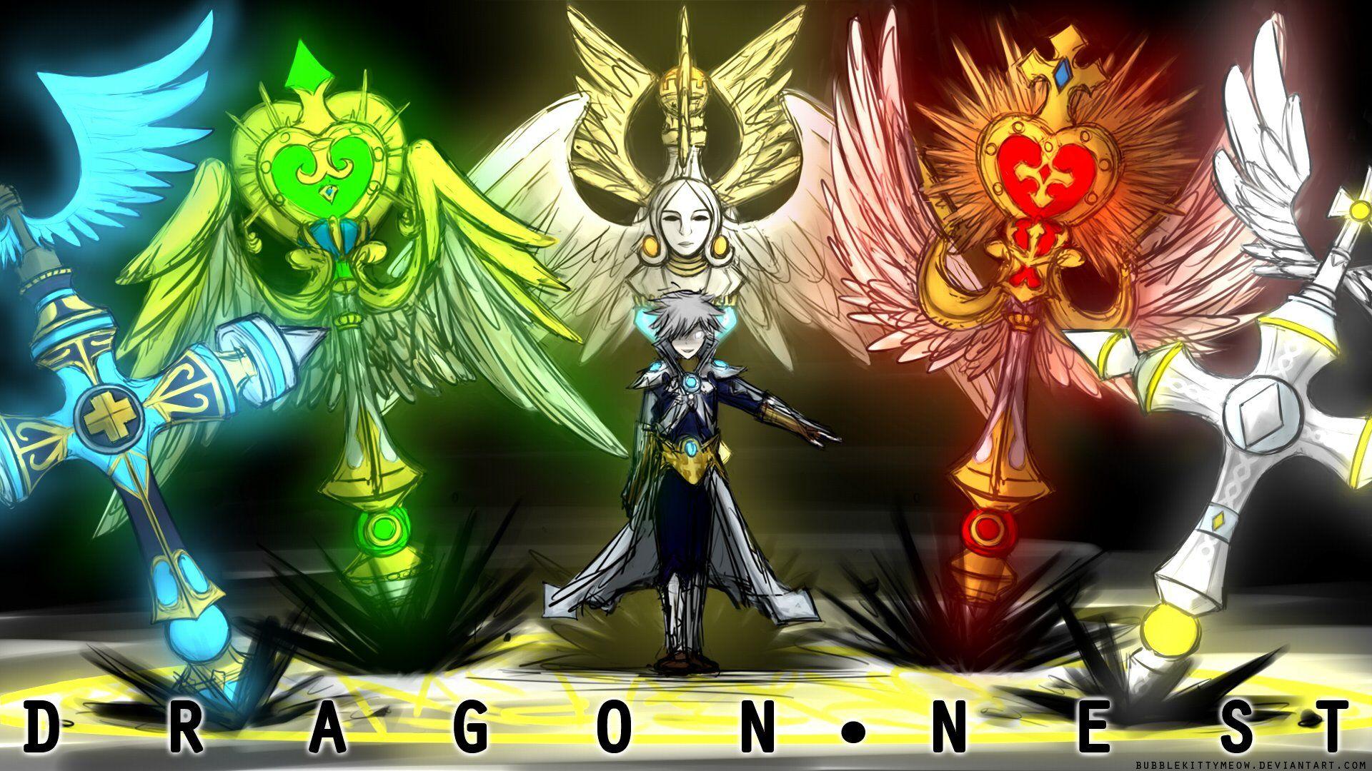 DRAGON NEST mmo rpg anime fighting action adventure fantasy