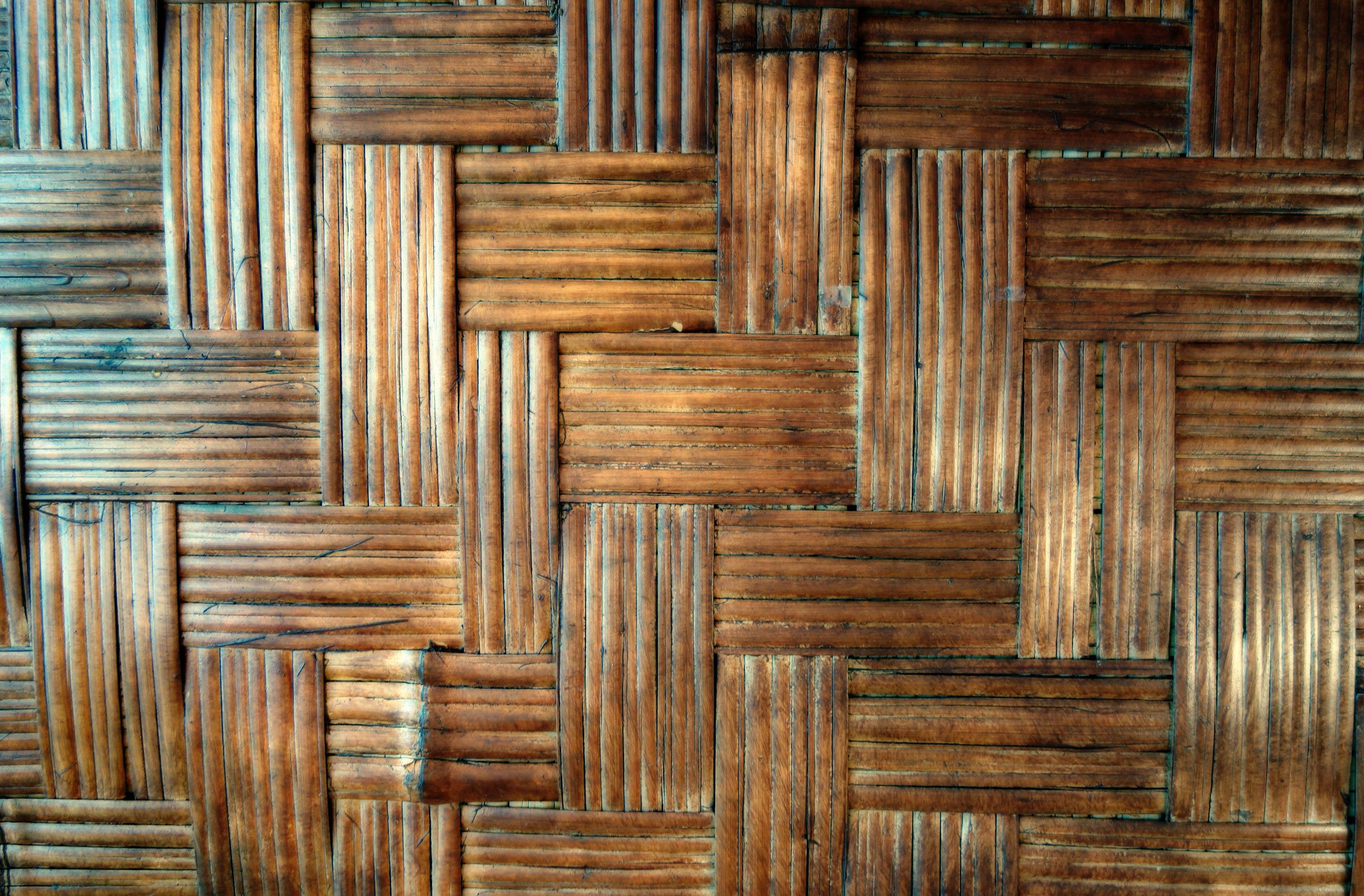Image of hand woven bamboo wood. Free