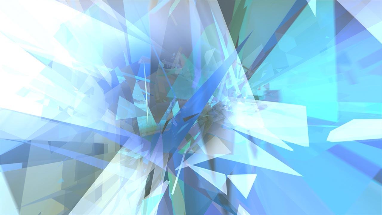 Abstract Shattered Loop. Stock Video Footage
