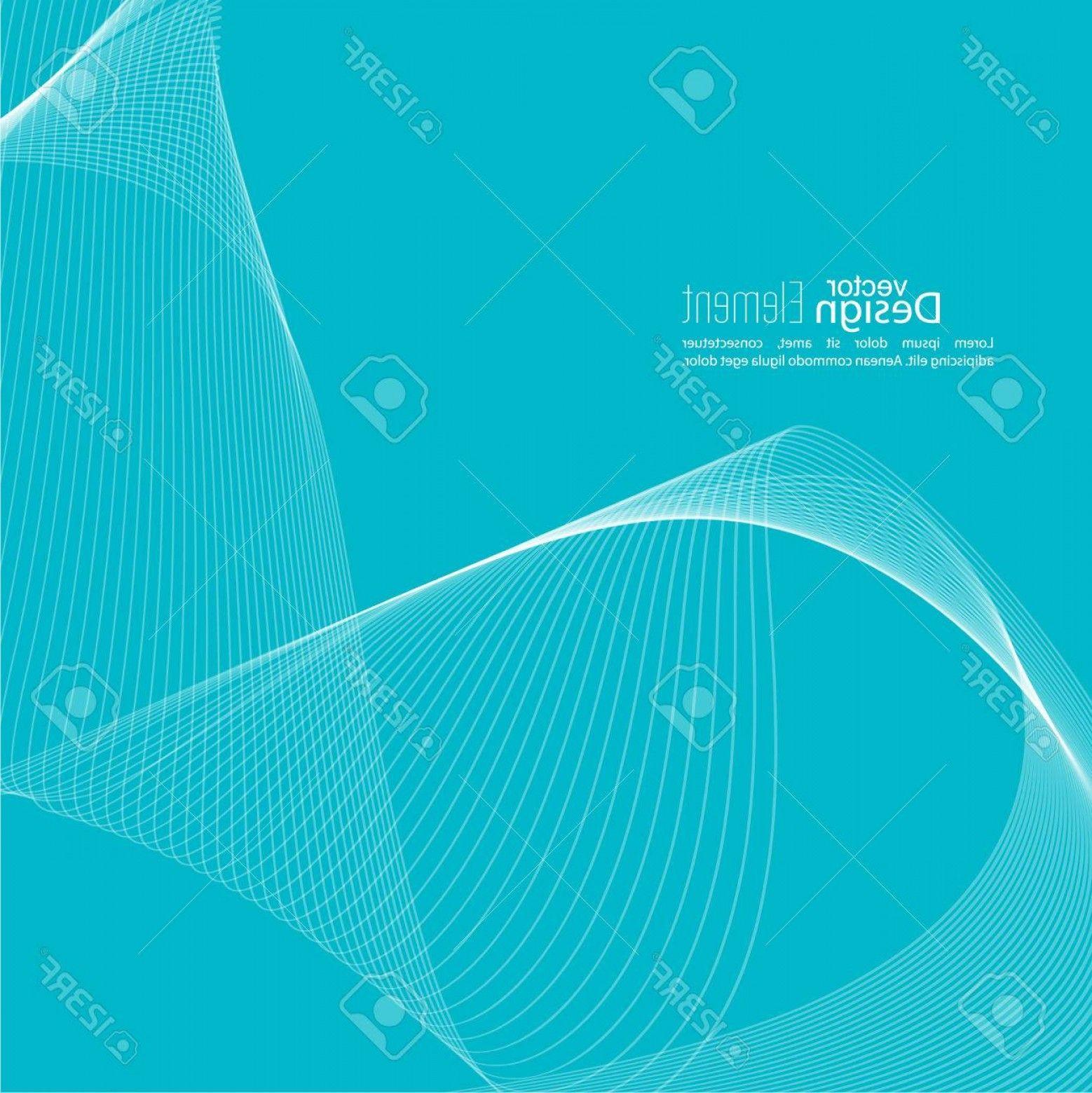 Photostock Vector Abstract Techno Background With Lines In Waves