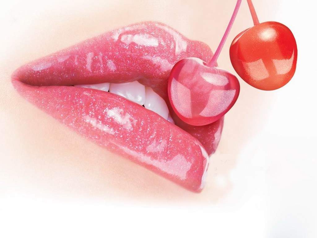Beautiful Pink Lips Wallpapers - HD.