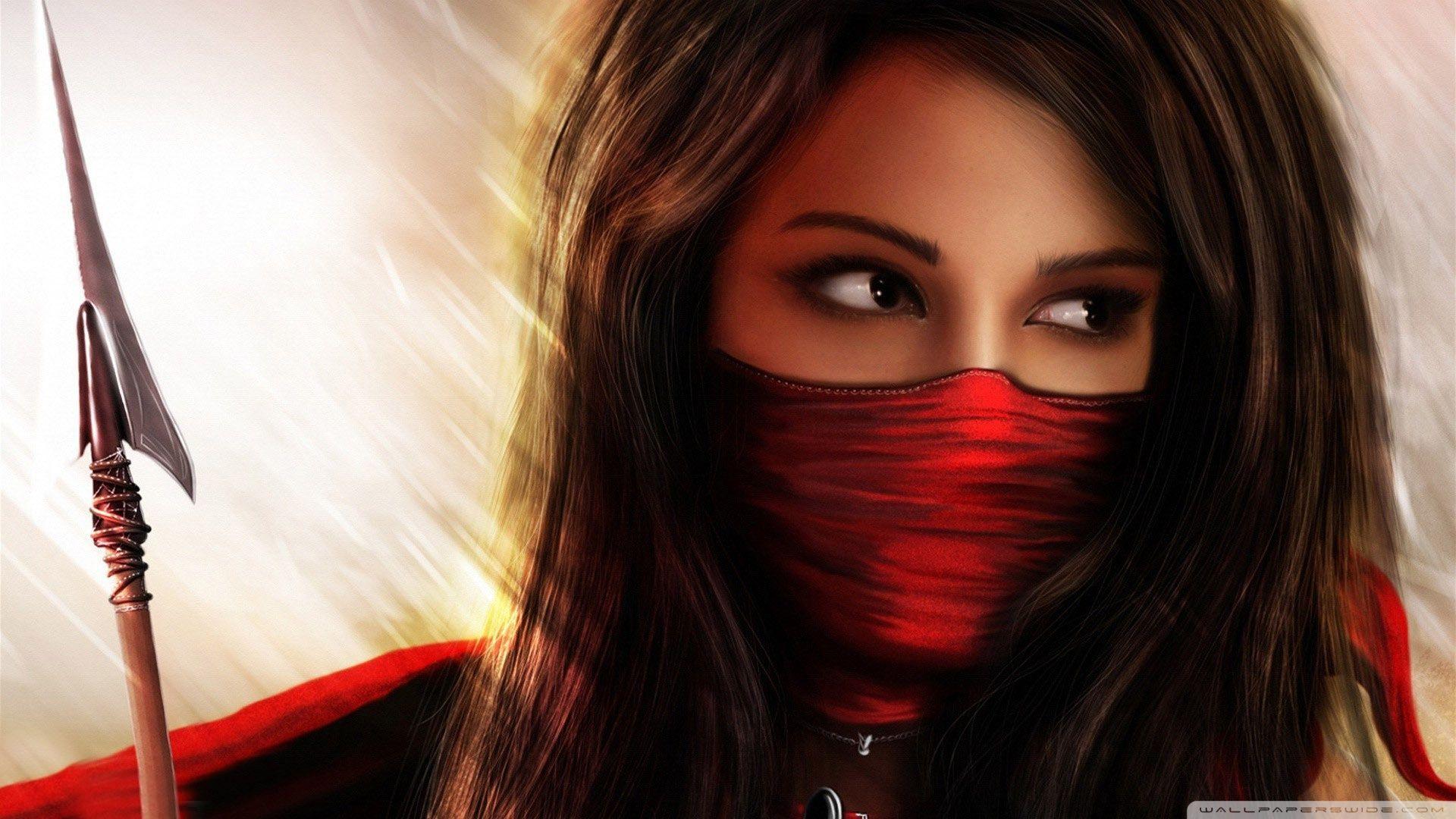 Ninja Girl Fantasy Ultra HD Desktop Background Wallpaper for 4K
