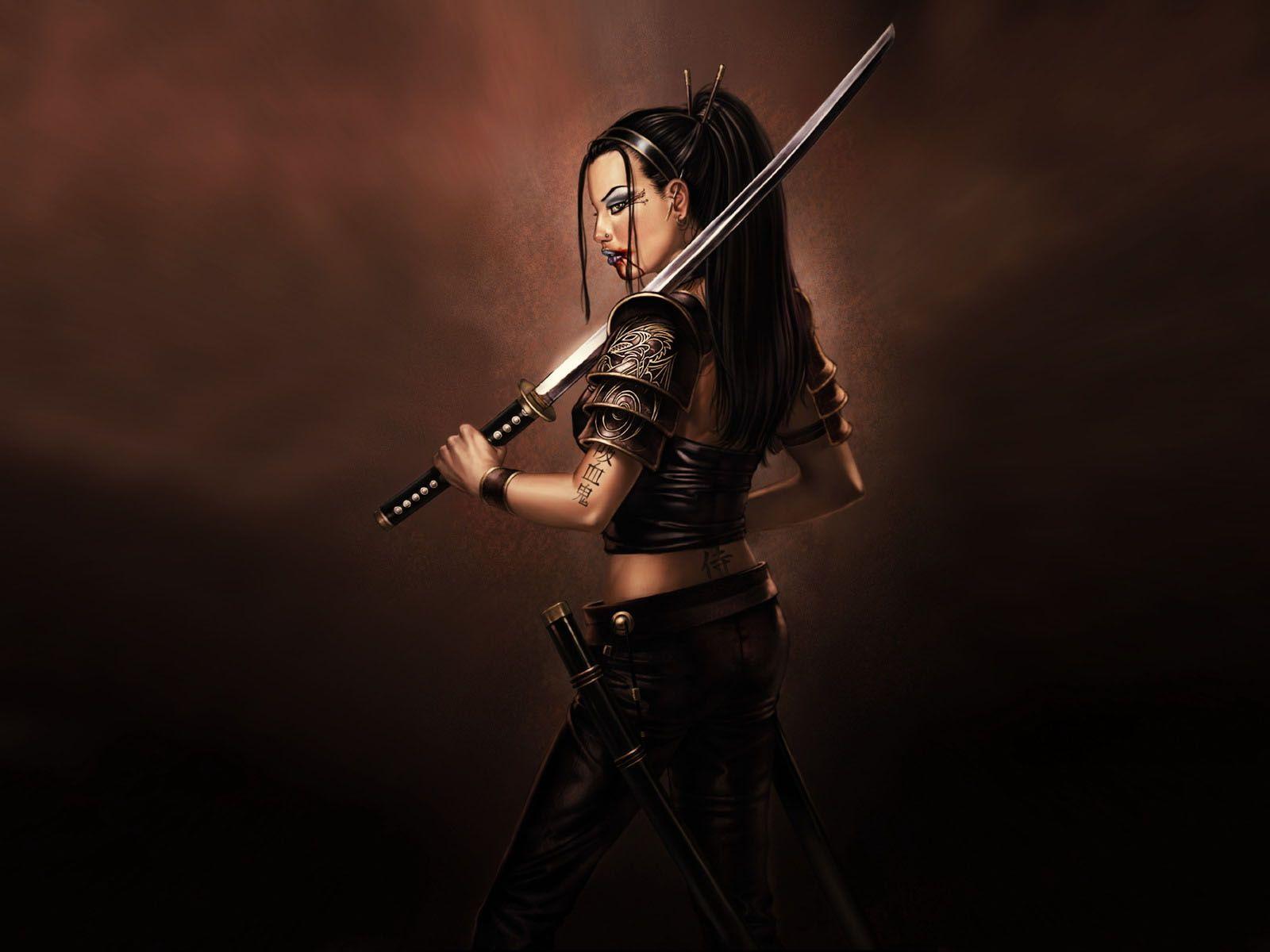image For > Ninja Woman Warrior. Female samurai, Ninja