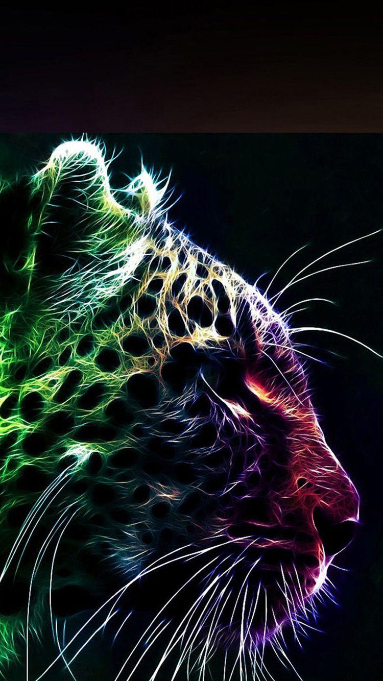 Color Leopard iPhone 7 and 7 Plus Wallpaper. HD iPhone 7 Wallpaper