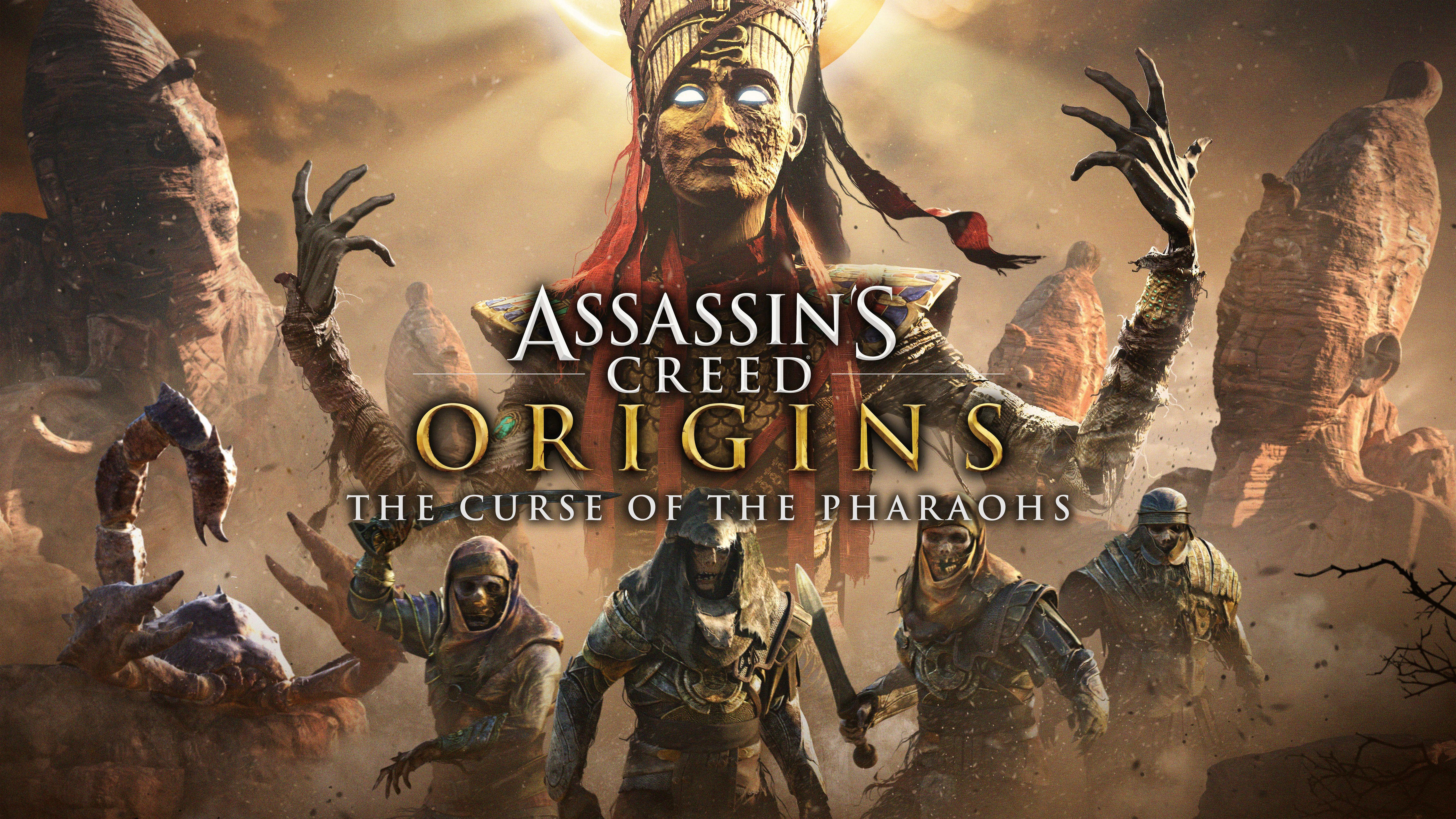 Wallpaper Assassin's Creed: Origins, The Curse of the Pharaohs, DLC