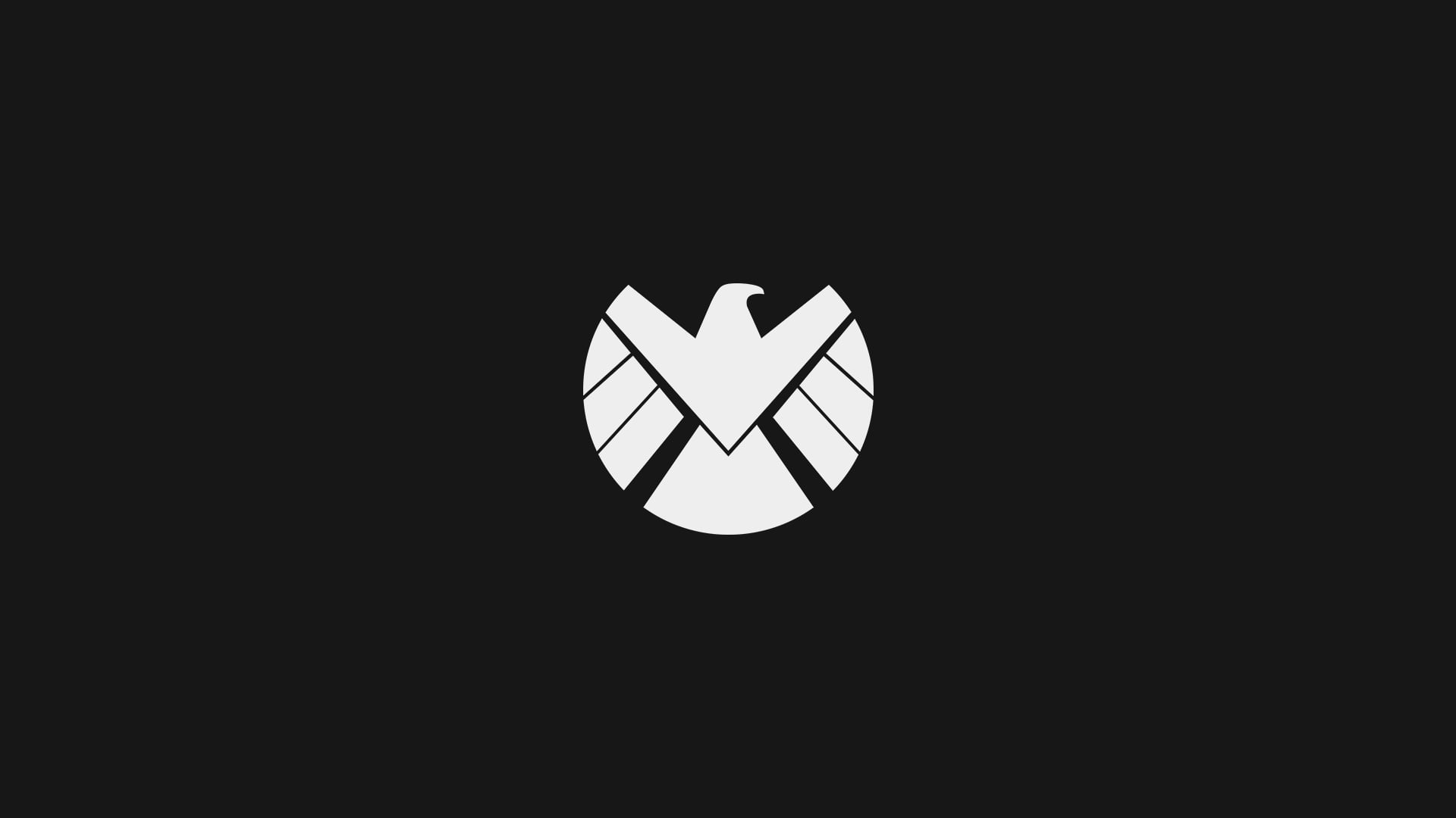 Avengers Shield logo with black background HD wallpaper. Wallpaper