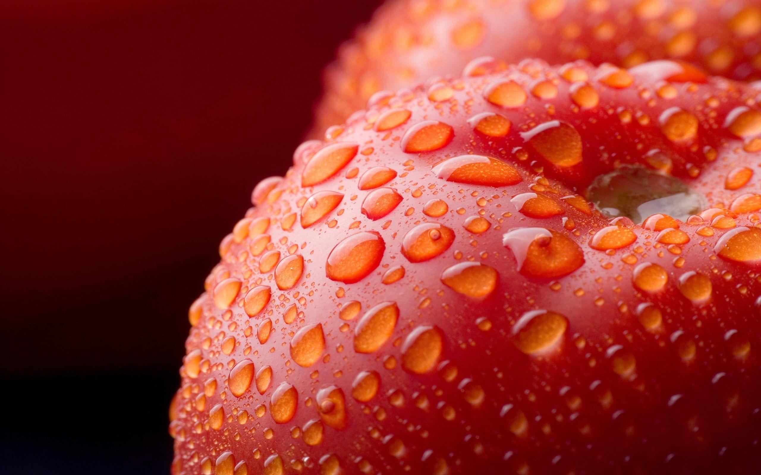 Close Up Photo Of Red Apple HD Wallpaper