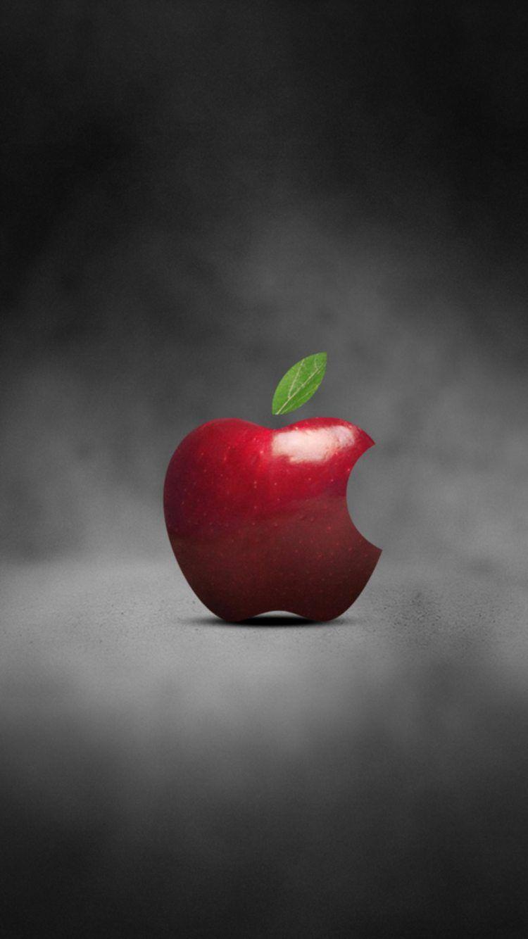 ↑↑TAP AND GET THE FREE APP! Food Apple Simple Red Gray Cool Art HD
