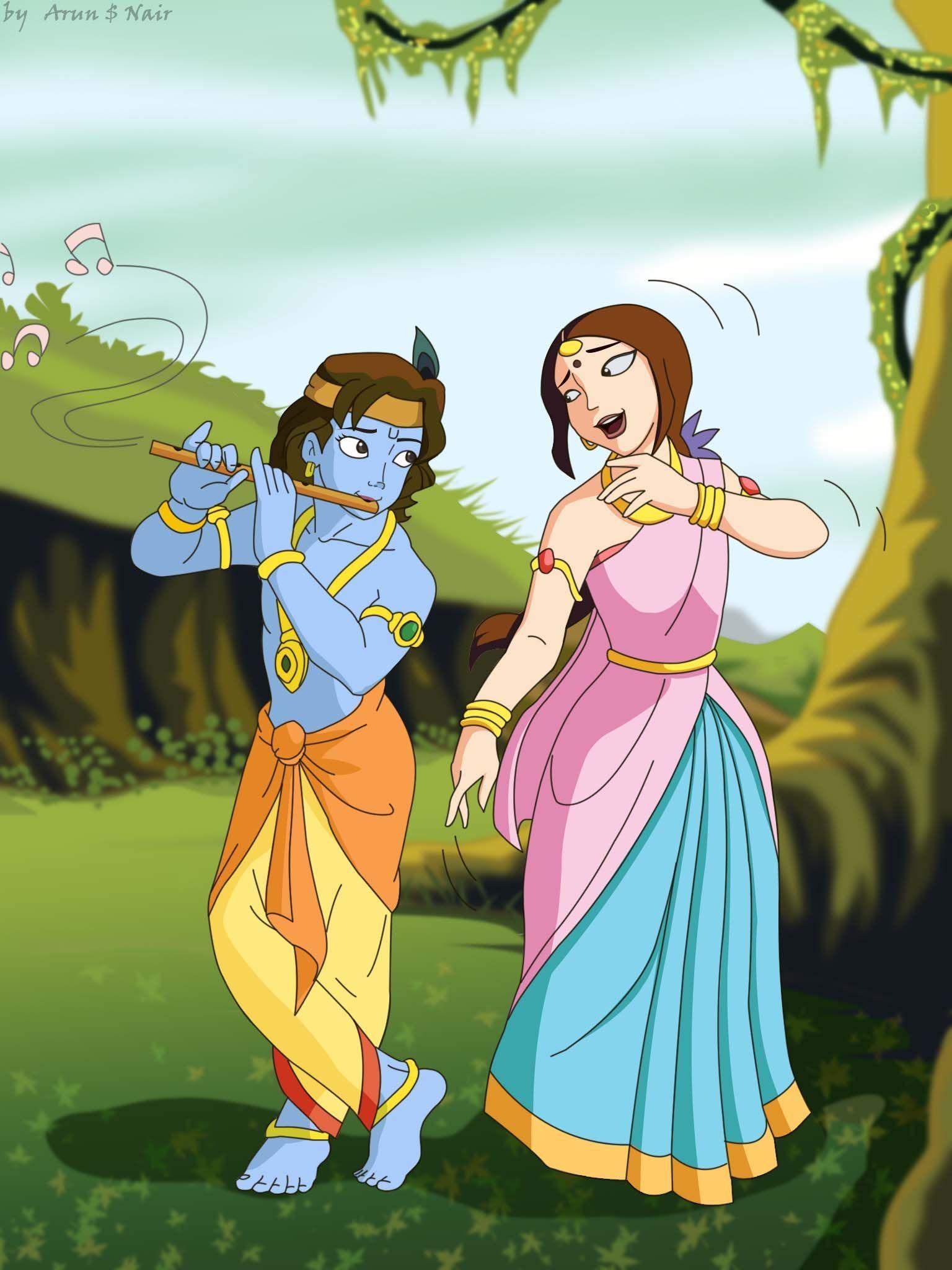 Hd Anime Wallpapers Of Krishna In Cartoon - Wallpaper Cave