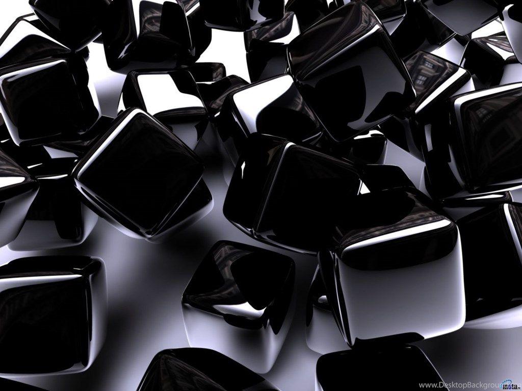 Wallpaper Black, Cube, Shiny Cubes. Desktop Background