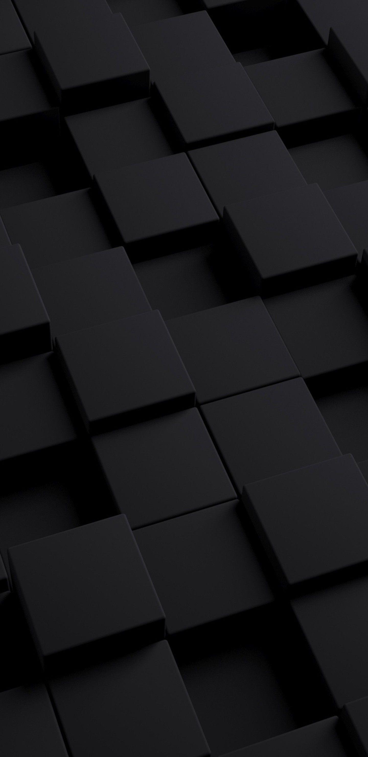 3D Black Cube Samsung Galaxy Note S S SQHD HD 4k