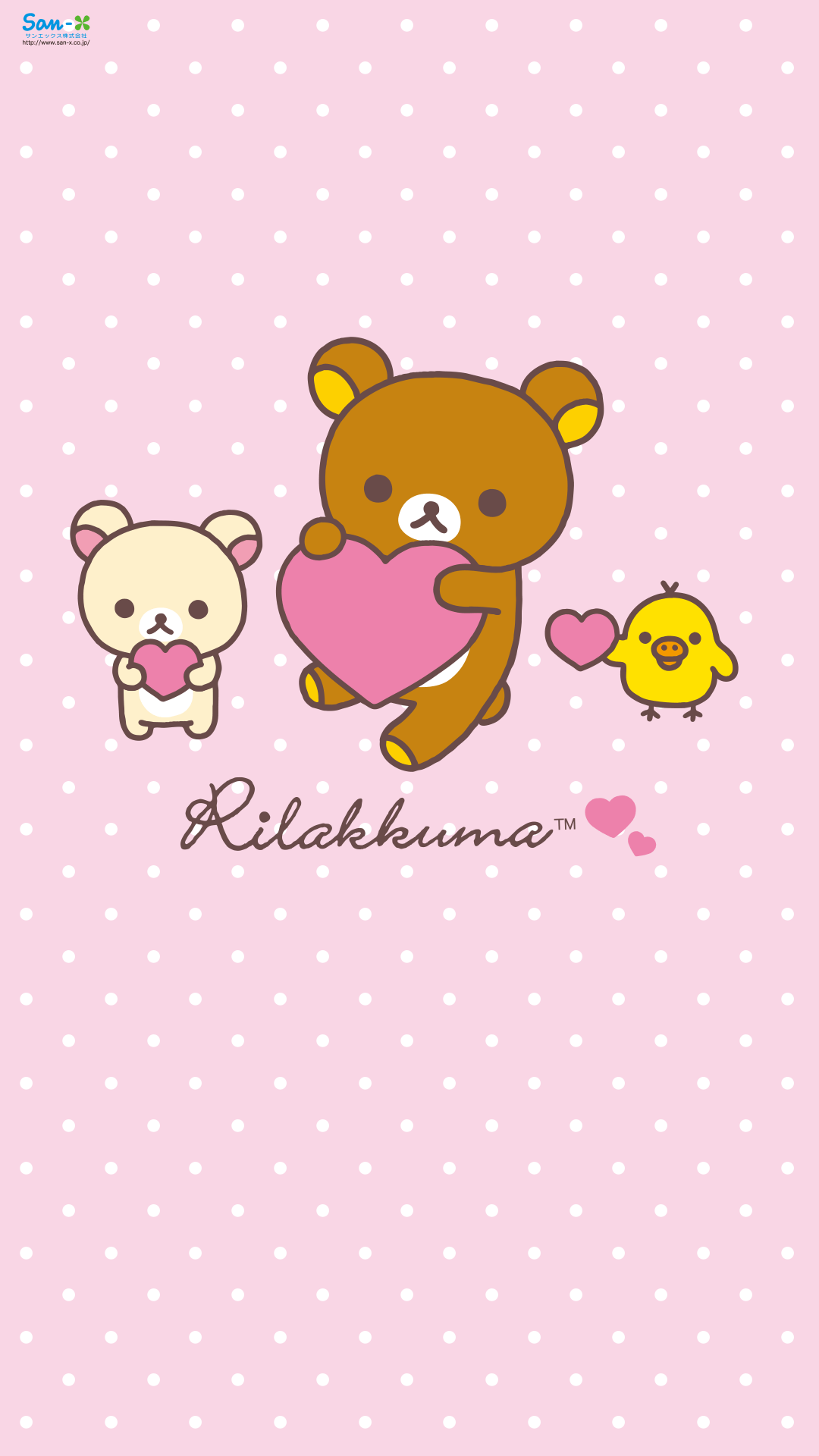 Quickly put small fresh Rilakkuma Wallpaper for your phone now!