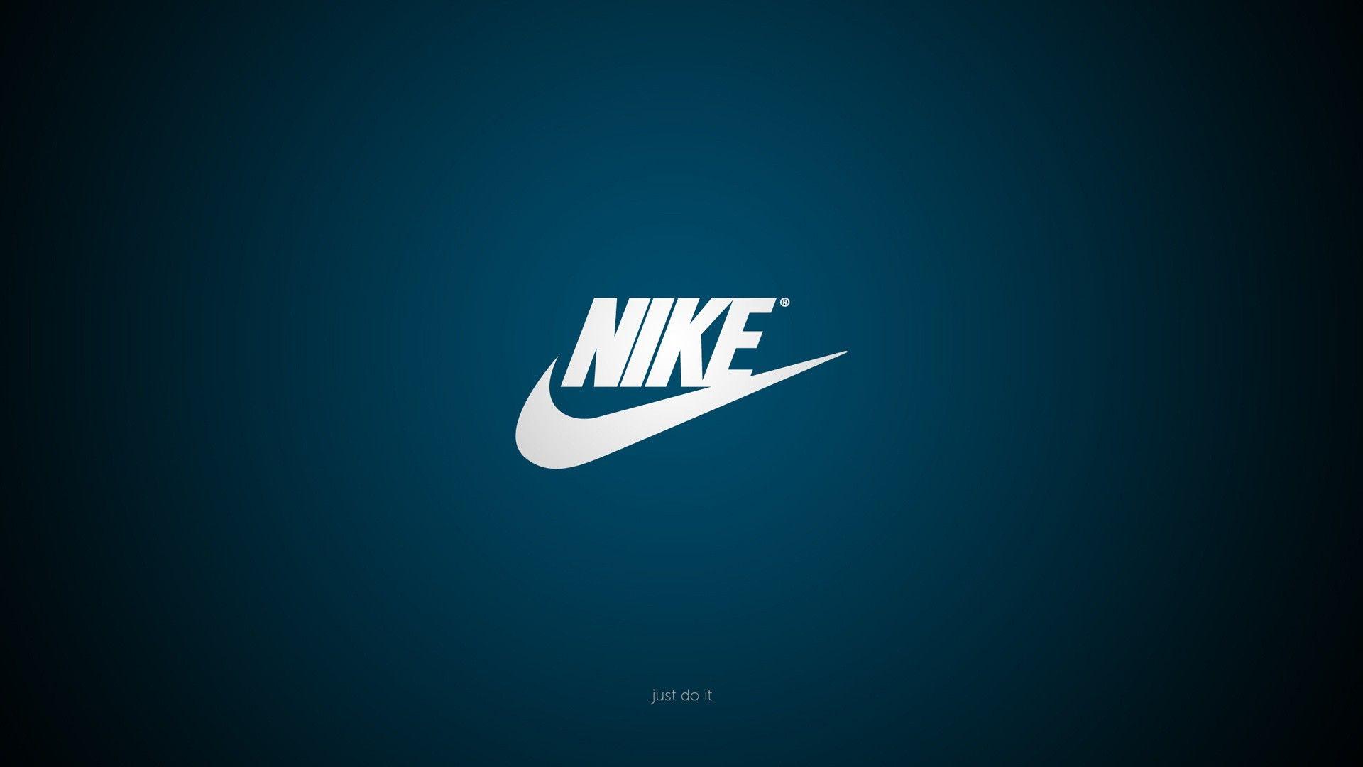 Nike Logo Just Do It Sport Brands Blue And Bla Wallpaper