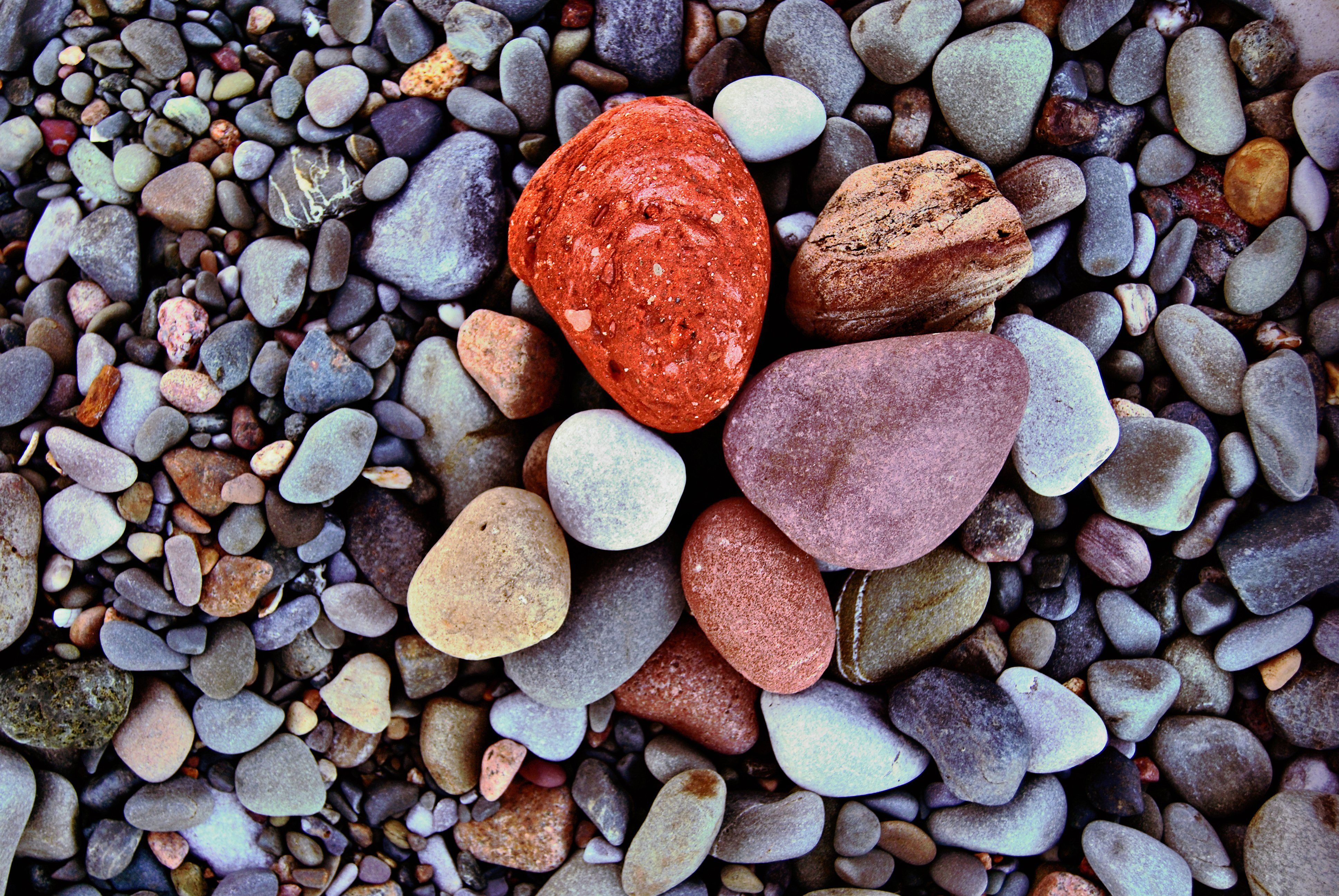 nature, textures, sea, beach, picture, stones colourful, free, macro