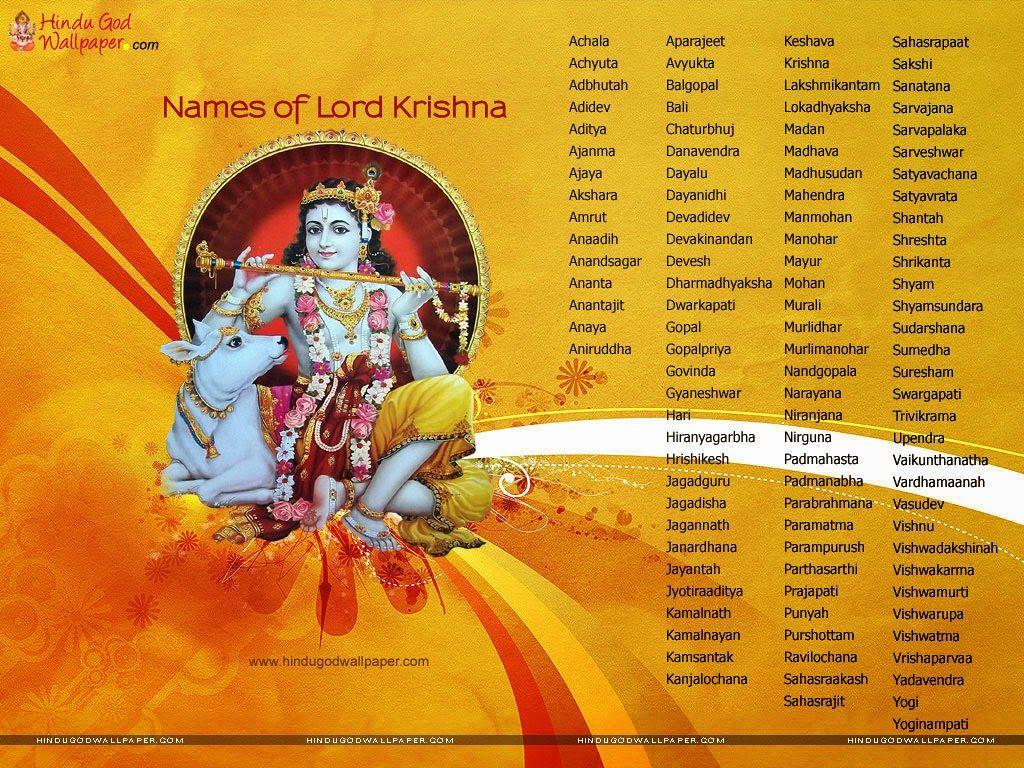 Krishna Names Wallpapers - Wallpaper Cave