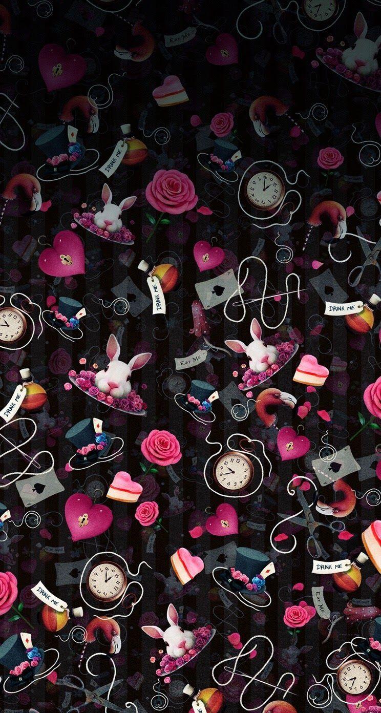 Alice in Wonderland madness iPhone wallpaper background lockscreen. Wallpaper iphone disney, Disney wallpaper, Alice in wonderland
