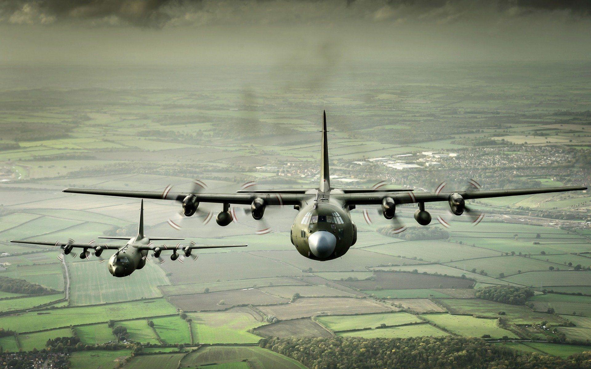 Lockheed C 130 Hercules Full HD Wallpaper