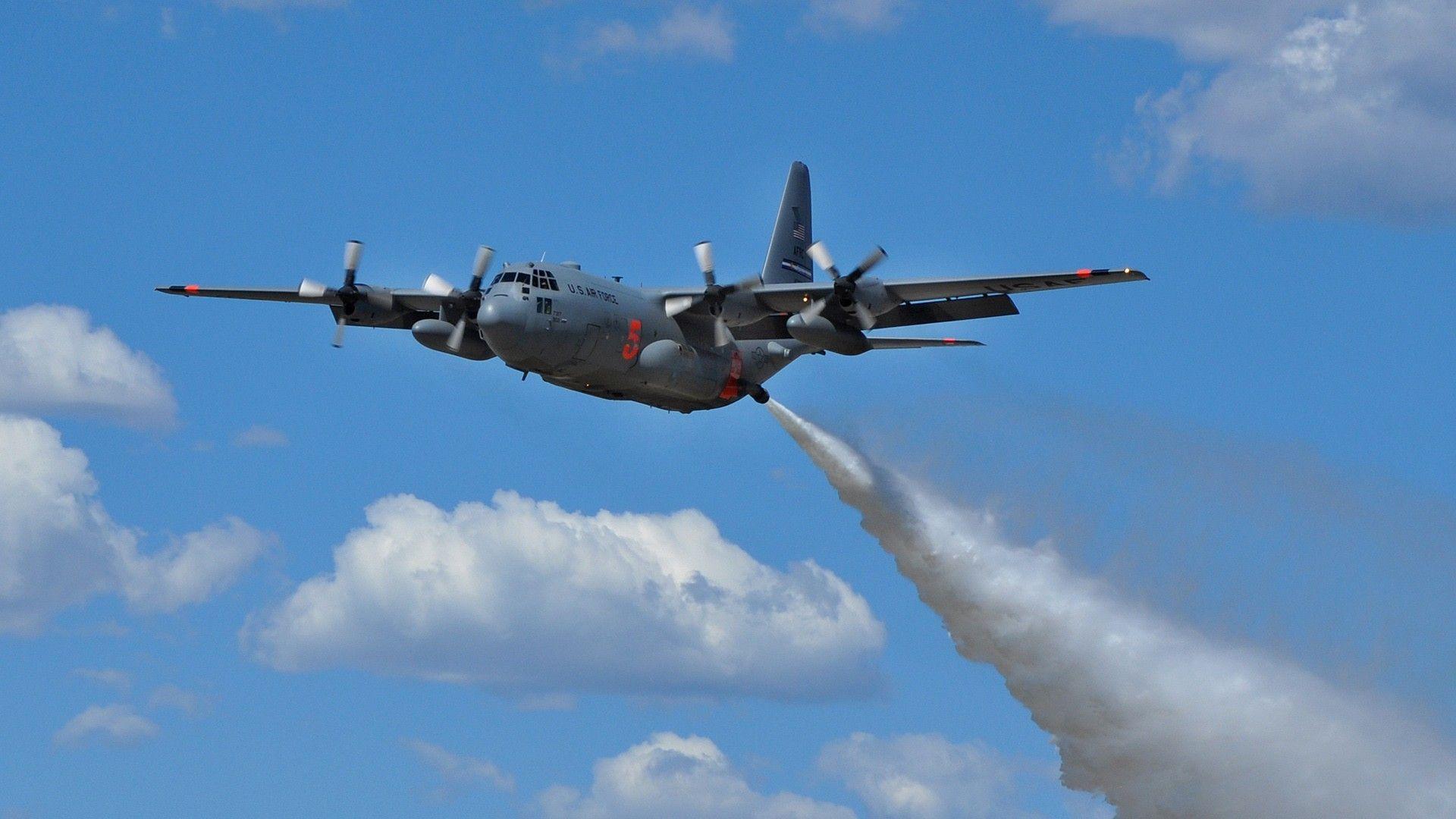Firefighter C 130 Hercules Aerial Tanker Water Bomber Wallpaper