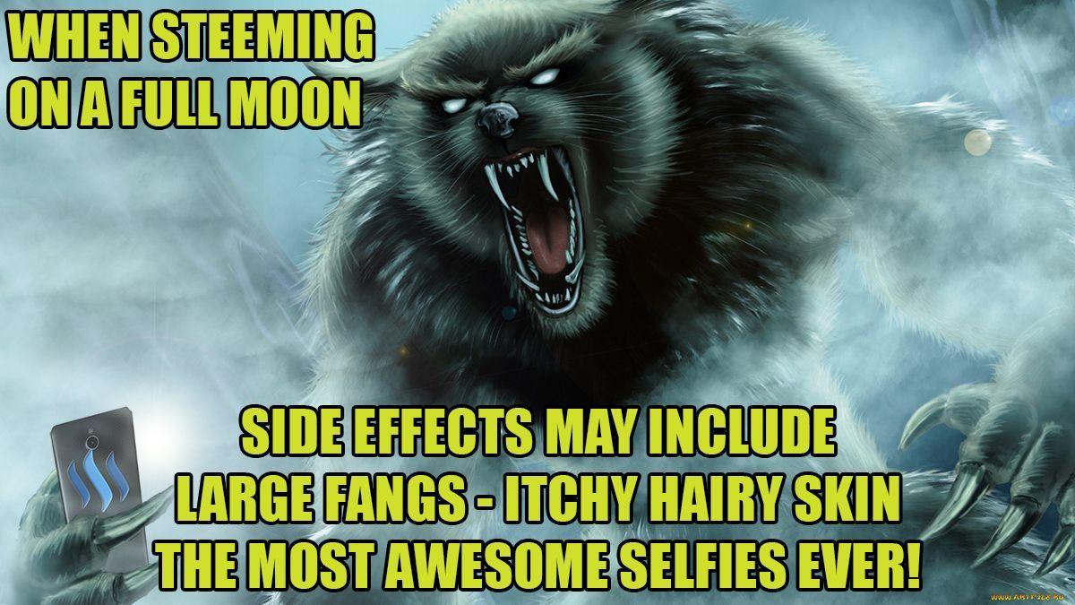 Werewolf #Selfie #Halloween #SteemMemes