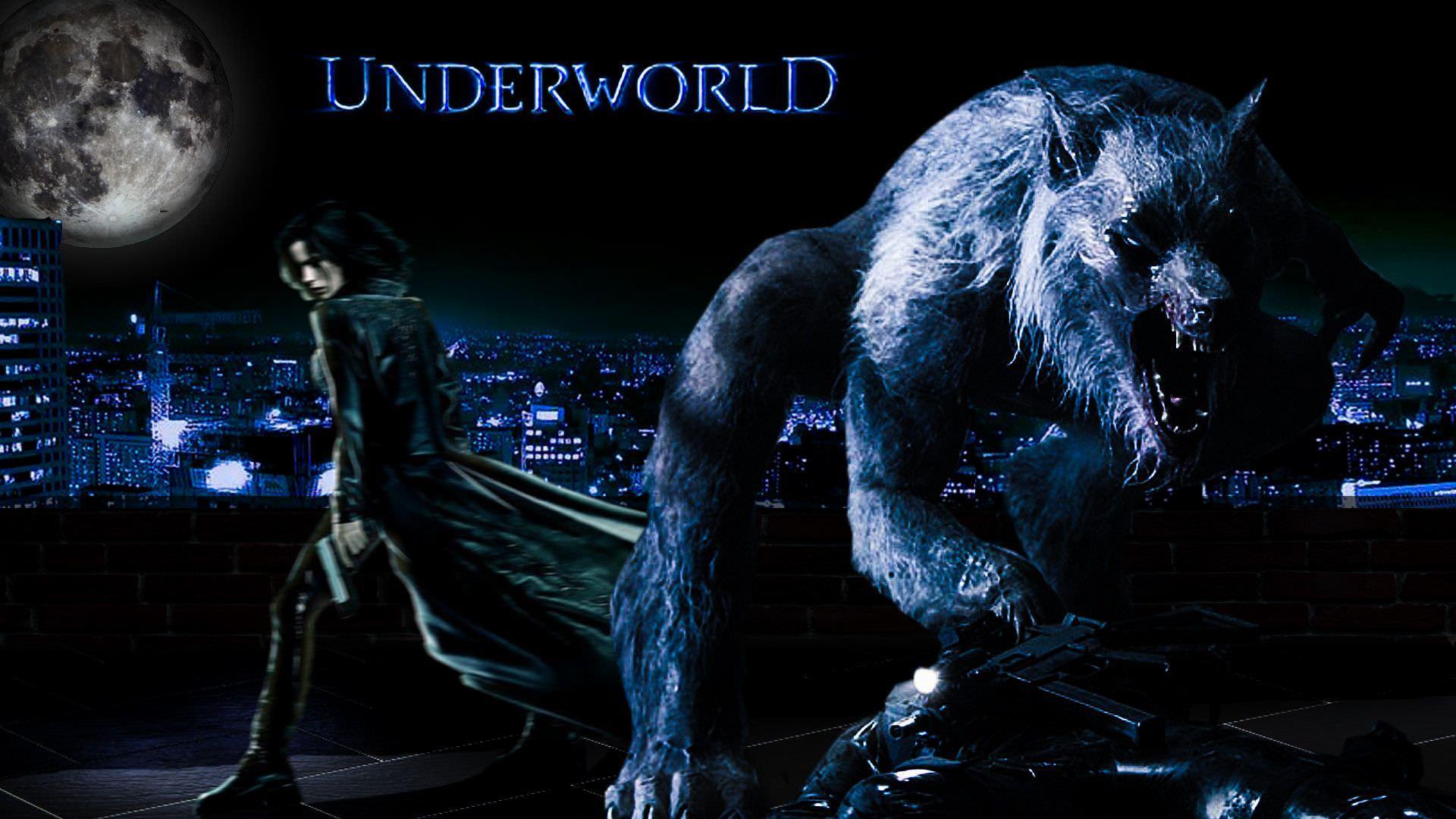 Vampire vs werewolf wallpaper