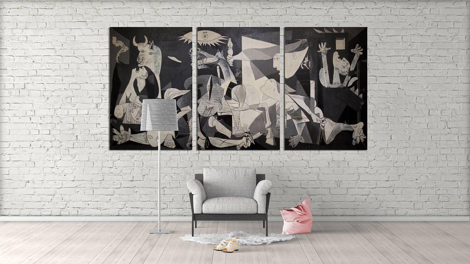 Spain Guernica by Pablo Picasso large wall art canvas print