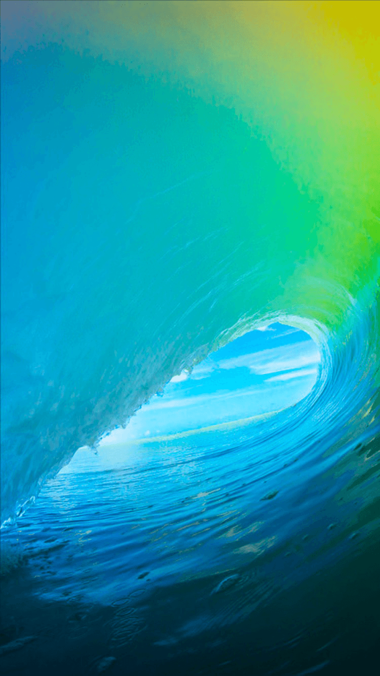 iWallpaper new official iOS 9 wallpaper sea wave