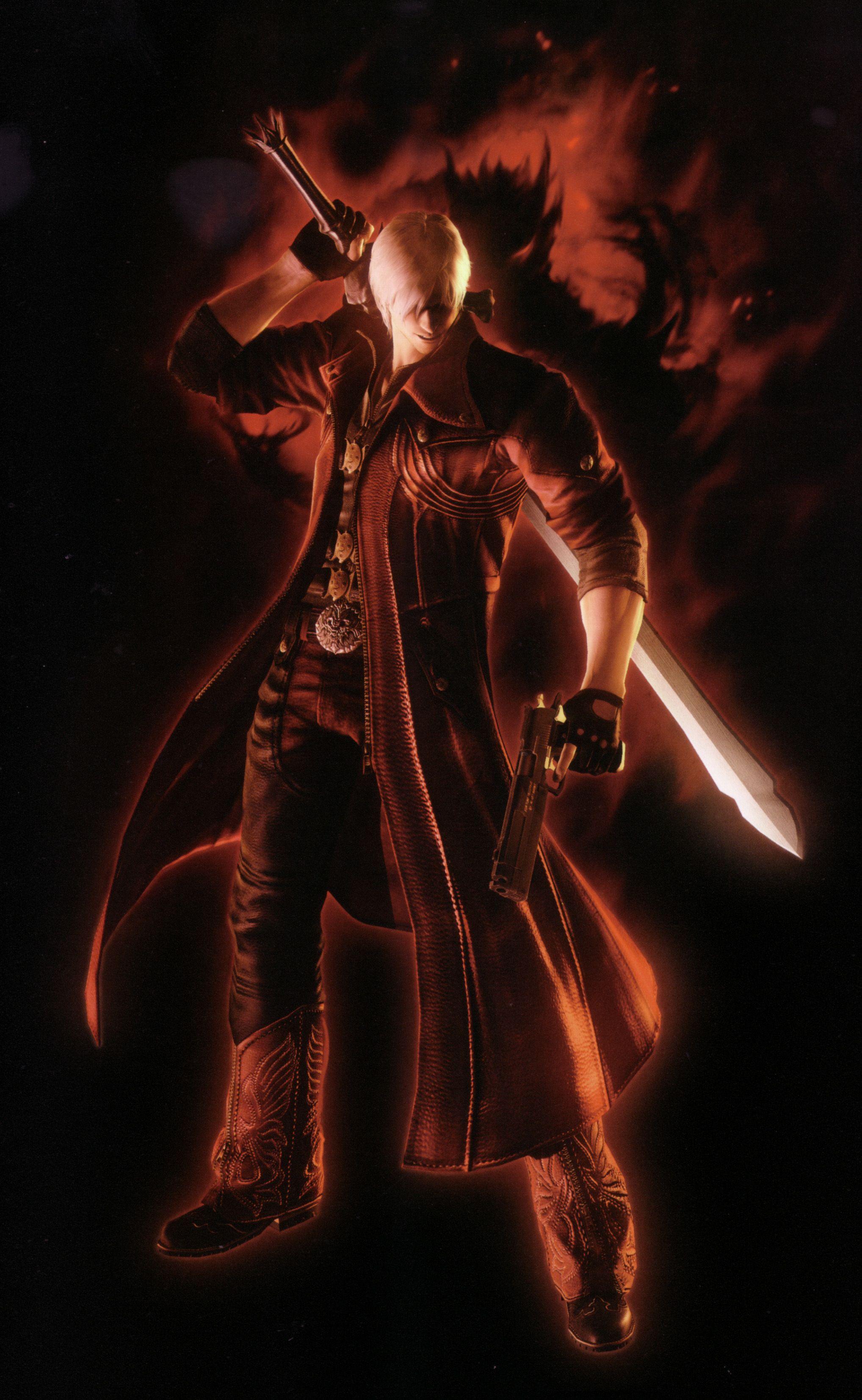 Dante (Devil May Cry) Mobile Wallpaper Anime