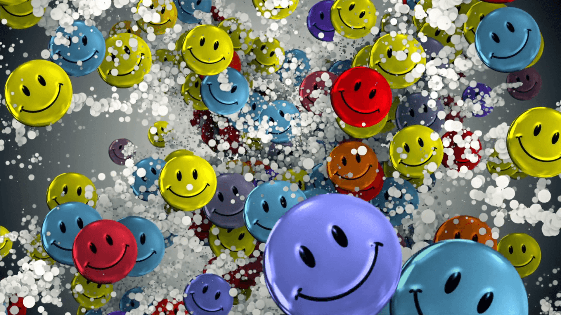 Positive Smiley Smiles Smileys Background White Backdrop Animation