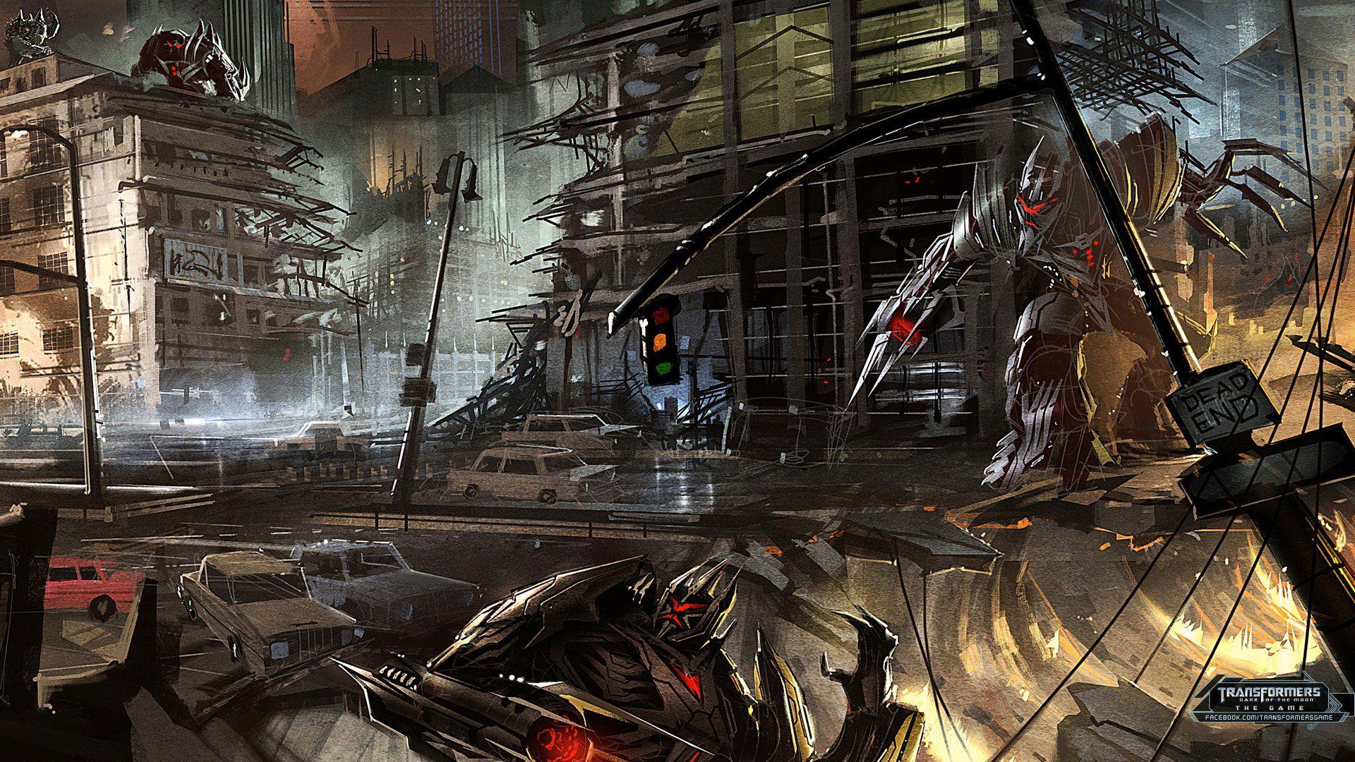 Transformers: Dark Of The Moon Video Game Concept Art Days