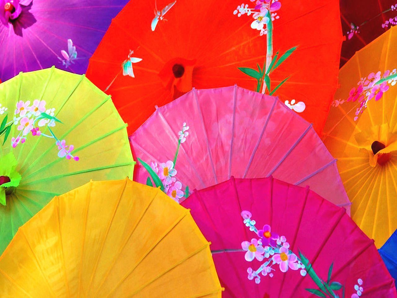 Chinese Umbrellas New Year 2014 Desktop Background. All HD Wallpaper